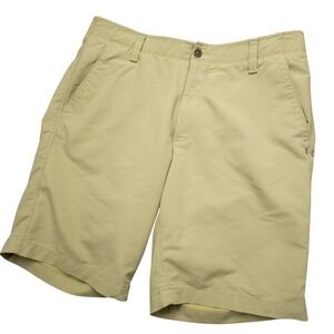 Under Armour Shorts Mens 36 Beige HeatGear Loose Golf Performance Chino Stretch